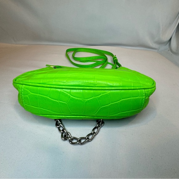 Rare! Balenciaga Le Cagole Giant Studs Shoulder Bag Croc Embossed Leather Mini - Picture 6 of 8